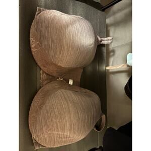 Cacique brown with lace bra lined with underwire size 48G